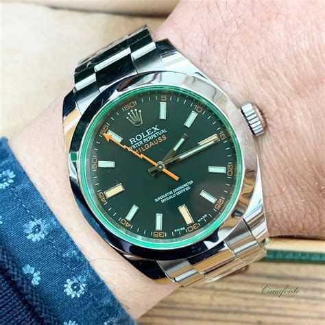 prezzo rolex milgauss verde usato|Rolex Milgauss .